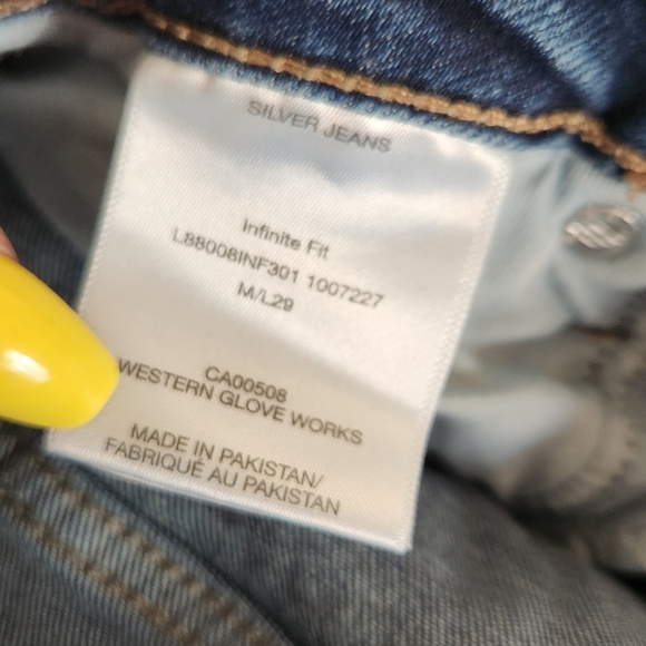 Silver Jeans Infinite Fit High Rise Skinny Dark Wash Stretch 29 30 31 32 M - Picture 6 of 12